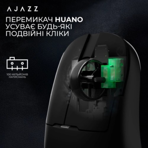 Мышка Ajazz AJ159PRO Wireless/Bluetooth/USB Charging Dock Black (AJ159-PRO-B)
