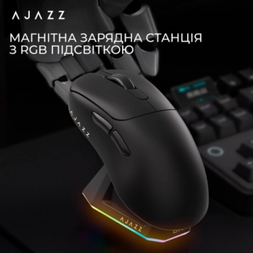 Мышка Ajazz AJ179PRO Wireless/Bluetooth/USB Charging Dock Black (AJ179-PRO-B)
