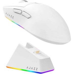 Мышка Ajazz AJ139 V2 MC Wireless/Bluetooth/USB White (AJ139-V2-MC-W)