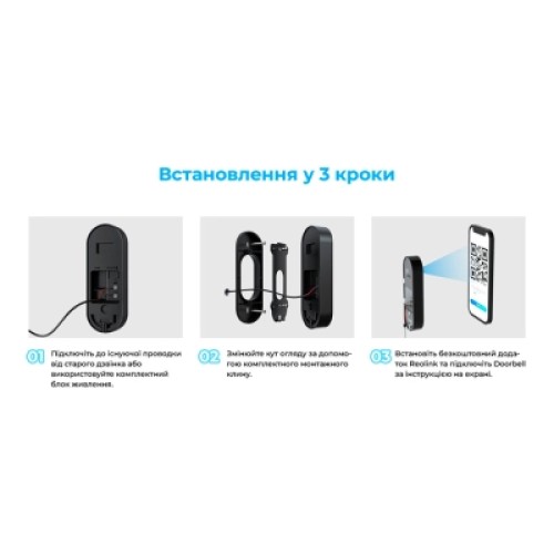 Дверной звонок Reolink Video Doorbell WiFi (D340W)