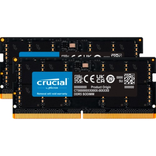 Модуль памяти для ноутбука SoDIMM DDR5 64GB 5600 MHz Micron (CT2K32G56C46S5)