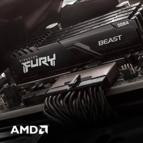 Модуль памяти для компьютера DDR4 16GB (2x8GB) 3200 MHz Black Kingston Fury (ex.HyperX) (KF432C16BBK2/16WP)
