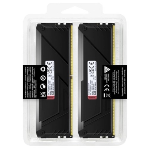 Модуль памяти для компьютера DDR4 32GB (2x16GB) 3200 MHz Beast RGB Black Kingston Fury (ex.HyperX) (KF432C16BB12AK2/32WP)