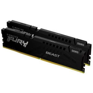 Модуль памяти для компьютера DDR5 64GB (2x32GB) 5200 MHz Beast Black Kingston Fury (ex.HyperX) (KF552C40BB2K2-64)