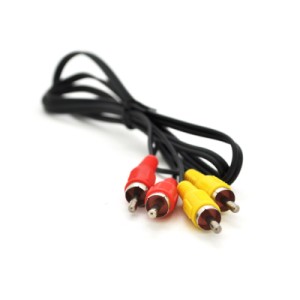 Кабель мультимедийный 2xRCA M to 2xRCA M 1.0m black Voltronic (14720)