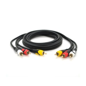 Кабель мультимедийный 3xRCA M to 3xRCA M 1.8m black Voltronic (YT-3хRCA(M)/3хRCA(M)-1.8P)