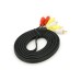Кабель мультимедийный 3xRCA M to 3xRCA M 3.0m black Voltronic (YT-3хRCA(M)/3хRCA(M)-3.0G)