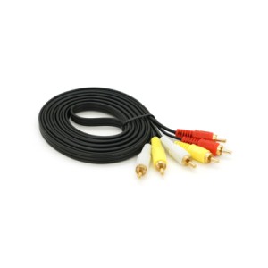 Кабель мультимедийный 3xRCA M to 3xRCA M 3.0m black Voltronic (YT-3хRCA(M)/3хRCA(M)-3.0G)