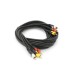 Кабель мультимедийный 3xRCA M to 3xRCA M 3.0m black Voltronic (YT-3хRCA(M)/3хRCA(M)-3.0P)