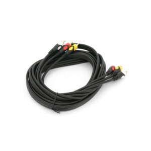 Кабель мультимедийный 3xRCA M to 3xRCA M 3.0m black Voltronic (YT-3хRCA(M)/3хRCA(M)-3.0P)