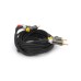 Кабель мультимедийный 3xRCA M to 3xRCA M 3.0m black VEGGIEG (YT-AV303)