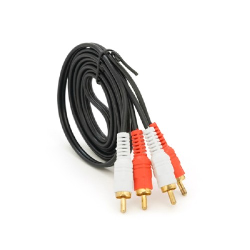 Кабель мультимедийный 2xRCA M to 2xRCA M 1.5m black Voltronic (YT-2хRCA(M)/2хRCA(M)-1.5)