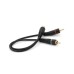 Кабель мультимедийный 1xRCA F to 2xRCA M 0.2m black Voltronic (YT-RCA(F)/2хRCA(M)-0,2CuB)