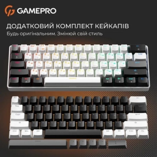 Клавиатура GamePro Genesis Infinity MK130BW Outemu Swithes USB White (MK130BW)