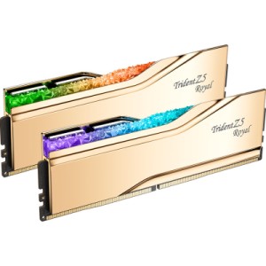 Модуль пам'яті для комп'ютера DDR5 32GB (2x16GB) 6000 MHz Trident Z5 Royal Gold G.Skill (F5-6000J2836G16GX2-TR5G)