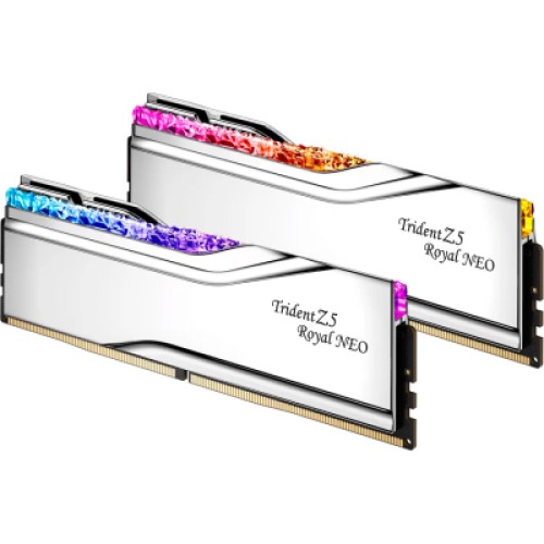 Модуль памяти для компьютера DDR5 64GB (2x32GB) 6000 MHz Trident Z5 Royal Silver G.Skill (F5-6000J2836G32GX2-TR5S)