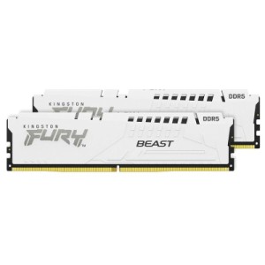 Модуль памяти для компьютера DDR5 32GB (2x16GB) 6000 MHz Beast White Kingston Fury (ex.HyperX) (KF560C36BWE2K2-32)