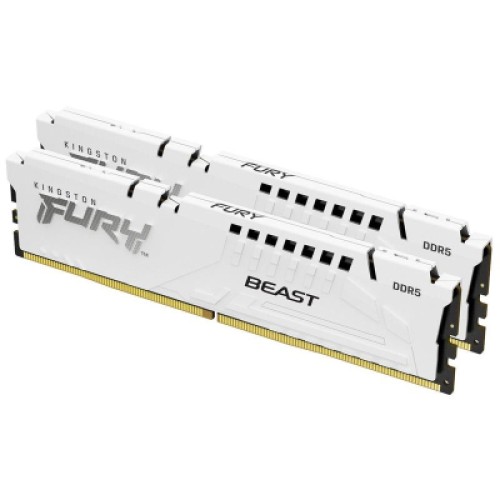 Модуль памяти для компьютера DDR5 32GB (2x16GB) 6000 MHz Beast White Kingston Fury (ex.HyperX) (KF560C36BWE2K2-32)