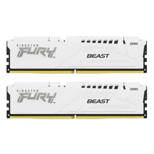Модуль памяти для компьютера DDR5 32GB (2x16GB) 6000 MHz Beast White Kingston Fury (ex.HyperX) (KF560C36BWE2K2-32)
