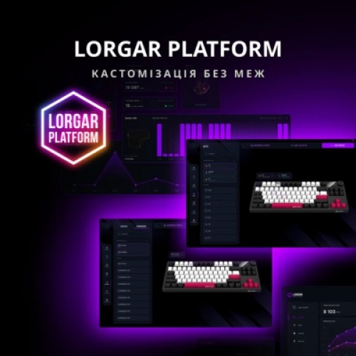 Клавиатура Lorgar KBP70TKLW Wireless TKL Mechanical Pro UA Black/Red (LRG-KBP70TKLW-BK-US)