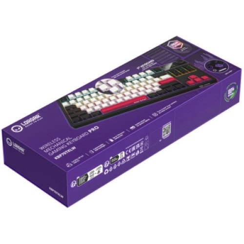 Клавиатура Lorgar KBP70TKLW Wireless TKL Mechanical Pro UA Black/Red (LRG-KBP70TKLW-BK-US)