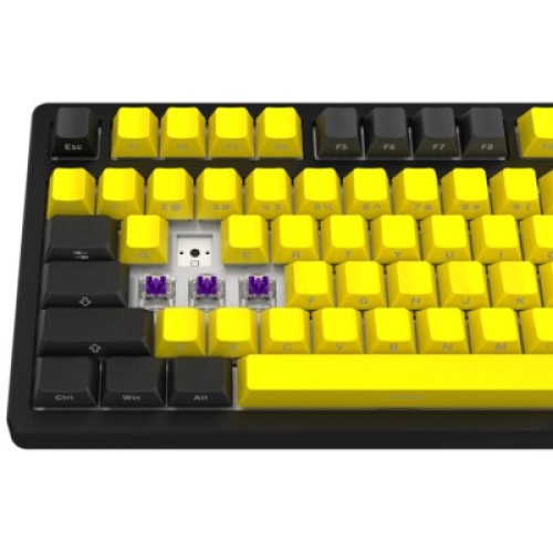 Клавиатура Lorgar KBP70TKLW Wireless TKL Mechanical Pro UA Black/Yellow (LRG-KBP70TKLW-YL-US)