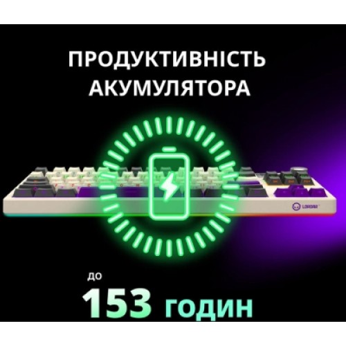 Клавиатура Lorgar KBP70TKLW Wireless TKL Mechanical Pro UA White (LRG-KBP70TKLW-WH-US)