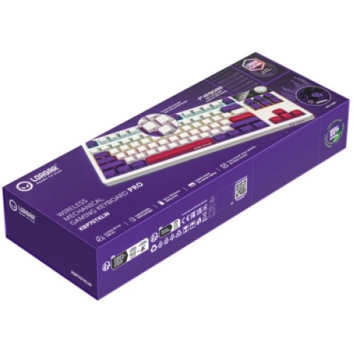 Клавиатура Lorgar KBP70TKLW Wireless TKL Mechanical Pro UA White (LRG-KBP70TKLW-WH-US)