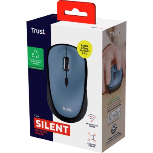 Мышка Trust Yvi+ Silent Wireless/Bluetooth Dark Blue (25514)