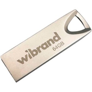USB флеш накопичувач Wibrand 64GB Taipan Silver USB 2.0 (WI2.0/TA64U2S)