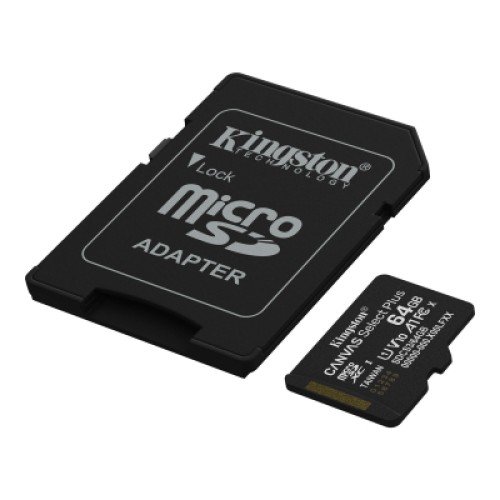 Карта памяти Kingston 64GB microSDXC class 10 UHS-I V10 A1 Canvas Select Plus (SDCS3/64GB)