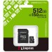 Карта памяти Kingston 512GB microSDXC class 10 UHS-I U3 V30 A1 Canvas Select Plus (SDCS3/512GB)