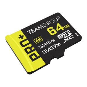 Карта памяти Team 64GB microSDXC class 10 UHS-I U3 V30 A2 Pro+ (TPPMSDX64GIA2V3003)