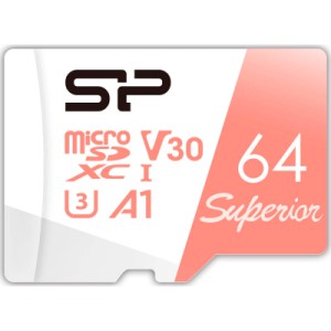 Карта пам'яті Silicon Power 64GB microSDXC class 10 UHS-I U3 V30 A1 Superior (SP064GBSTXDV3V20SP)