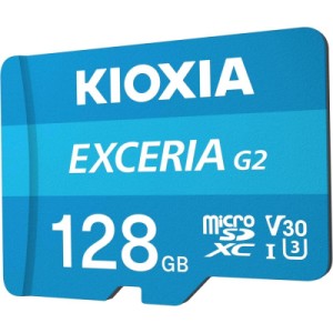 Карта памяти Kioxia 128GB microSDXC class 10 UHS-I U3 V30 A1 Exceria G2 (LMEX2L128GG2)