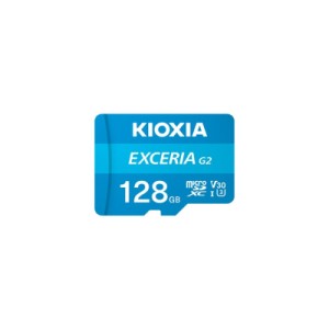 Карта памяти Kioxia 128GB microSDXC class 10 UHS-I U3 V30 A1 Exceria G2 (LMEX2L128GG2)