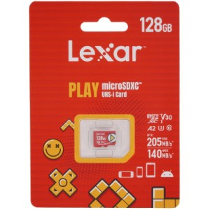 Карта памяти Lexar 128GB microSDXC class 10 UHS-I U3 V30 A2 Play (LMSPLAY128G-BNSNG)