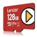 Карта памяти Lexar 128GB microSDXC class 10 UHS-I U3 V30 A2 Play (LMSPLAY128G-BNSNG)