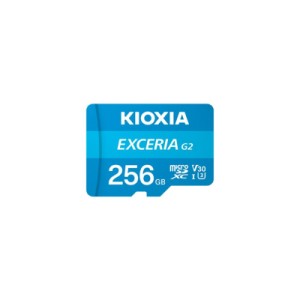 Карта памяти Kioxia 256GB microSDXC class 10 UHS-I U3 V30 A1 Exceria G2 (LMEX2L256GG2)