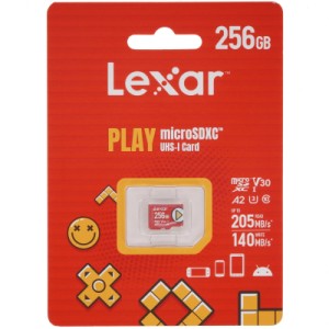 Карта памяти Lexar 256GB microSDXC class 10 UHS-I U3 V30 A2 Play (LMSPLAY256G-BNSNG)