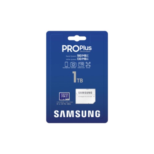 Карта памяти Samsung 1TB microSDXC class 10 UHS-I U3 V30 A2 Pro Plus (MB-MD1T0SA/EU)