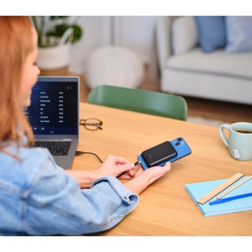 Батарея универсальная Trust 5000mAh Magnetic, USB-C, MagSafe, 15W, black (24877_TRUST)