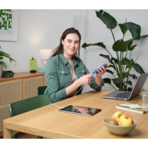 Батарея универсальная Trust 10000mAh Primo ECO, 2хUSB-A/USB-C, 15W, blue (25028_TRUST)