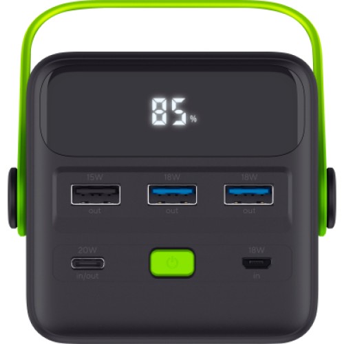 Батарея универсальная Trust 50000mAh Redoh XXL, 3хUSB-A/USB-C, 20W, black (25196_TRUST)