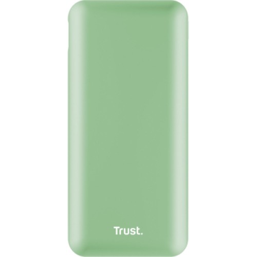 Батарея универсальная Trust 20000mAh Redoh, USB-A/2хUSB-C, 18W, QC 3.0, PD, green (25035_TRUST)