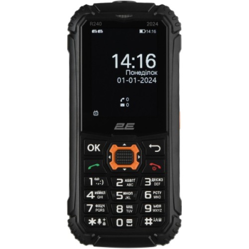 Мобильный телефон 2E R240 2025 Black (694743657623)