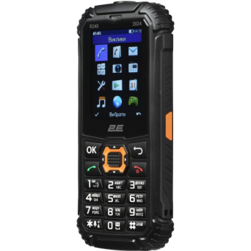 Мобильный телефон 2E R240 2025 Black (694743657623)