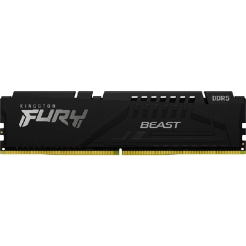 Модуль памяти для компьютера DDR5 64GB (2x32GB) 5600 MHz Fury Beast Black Kingston Fury (ex.HyperX) (KF556C36BBE2K2-64)