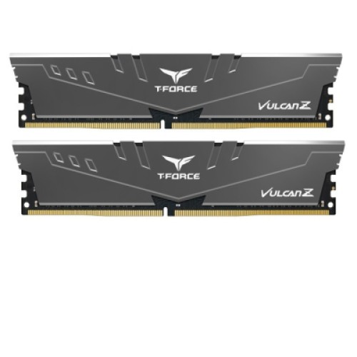 Модуль памяти для компьютера DDR4 16GB (2x8GB) 3200 MHz T-Force Vulcan Z Gray Team (TLZGD416G3200HC16FDC01)