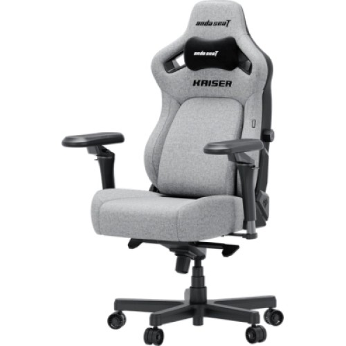 Кресло игровое Anda Seat Kaiser 4 V2 Fabric Size XL Ash Grey (AD12YDDC-XLL-20-G-CF-03)
